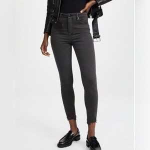 Good American grey skinny jeans